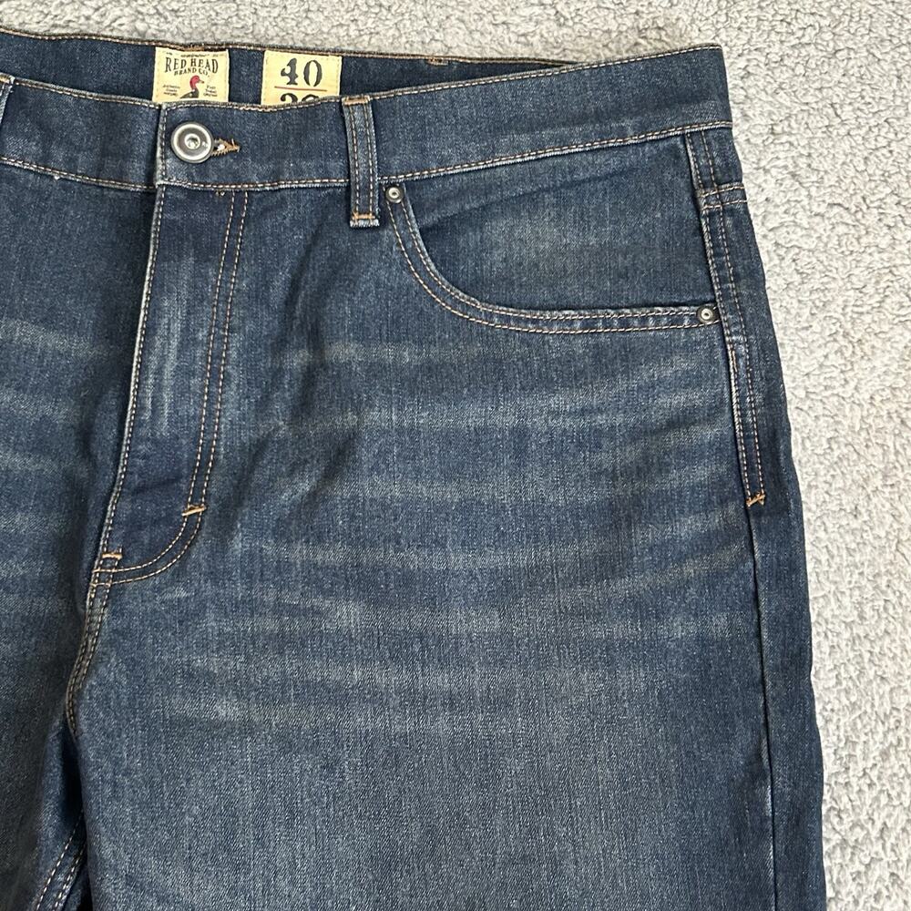 Red Head Jeans Mens size 40x32 Darkwash Workwear Dadcore - Picture 8 of 16